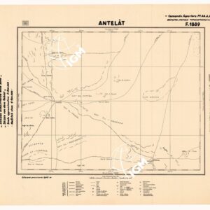 CARTA DELLA CIRENAICA :SUD DEL BENGASI - SIRTICA - CIRENAICA CENTRO ORIENTALE - ANTELAT F 1889