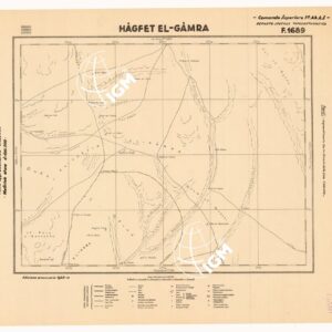 CARTA DELLA CIRENAICA :SUD DEL BENGASI - SIRTICA - CIRENAICA CENTRO ORIENTALE - HAGFET EL-GAMRA F 1689