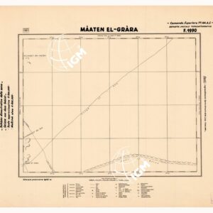 CARTA DELLA CIRENAICA :SUD DEL BENGASI - SIRTICA - CIRENAICA CENTRO ORIENTALE - MAATEN EL-GRARA F 1990