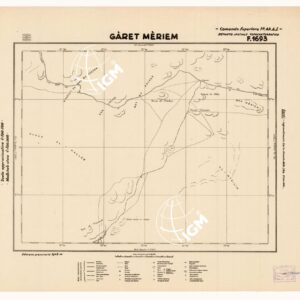 CARTA DELLA CIRENAICA :SUD DEL BENGASI - SIRTICA - CIRENAICA CENTRO ORIENTALE - GARET MERIEM F 1693