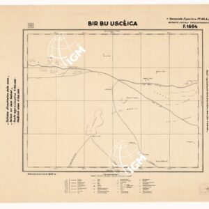 CARTA DELLA CIRENAICA :SUD DEL BENGASI - SIRTICA - CIRENAICA CENTRO ORIENTALE - BIR BU USCEICA F 1694