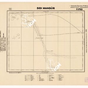 CARTA DELLA CIRENAICA :SUD DEL BENGASI - SIRTICA - CIRENAICA CENTRO ORIENTALE - SIDI MANSUR F 1793