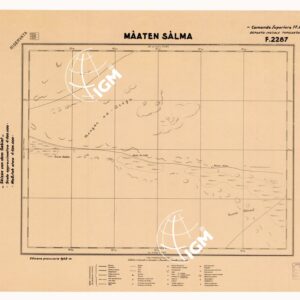 CARTA DELLA CIRENAICA :SUD DEL BENGASI - SIRTICA - CIRENAICA CENTRO ORIENTALE - MAATEN SALMA F 2287