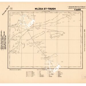 CARTA DELLA CIRENAICA :SUD DEL BENGASI - SIRTICA - CIRENAICA CENTRO ORIENTALE - MLAGA ET-TRUGH F 2285