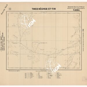 CARTA DELLA CIRENAICA :SUD DEL BENGASI - SIRTICA - CIRENAICA CENTRO ORIENTALE -TIMED NEGHEB ET - TIN F 2284