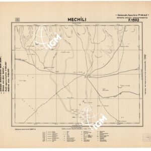 CARTA DELLA CIRENAICA :SUD DEL BENGASI - SIRTICA - CIRENAICA CENTRO ORIENTALE - MECHILI F 1592