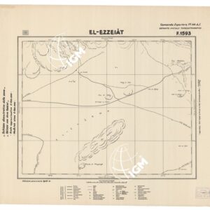 CARTA DELLA CIRENAICA :SUD DEL BENGASI - SIRTICA - CIRENAICA CENTRO ORIENTALE - EL EZZEIAT F 1593