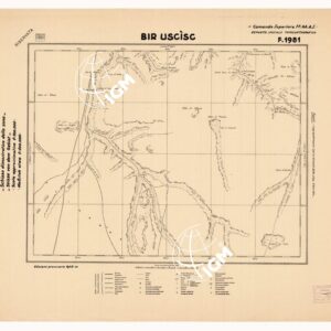 CARTA DELLA CIRENAICA :SUD DEL BENGASI - SIRTICA - CIRENAICA CENTRO ORIENTALE - BIR USCISC F 1981