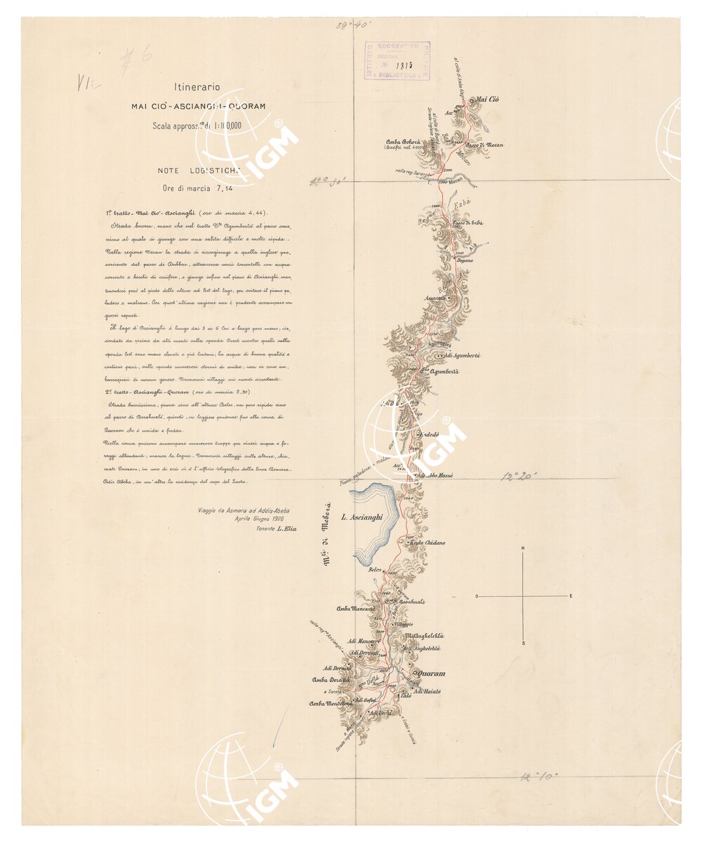 ITINERARIO MAI CIO ASCIANGHI QUORAM TAVOLA VI