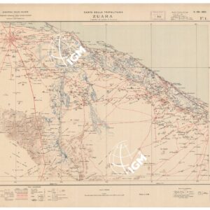 CARTA DELLA TRIPOLITANIA - ZUARA, TRIPOLI, HOMS - Tavola 3 Foglio 1