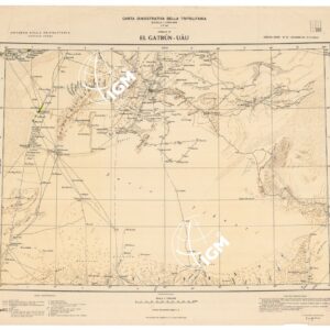 CARTA DELLA TRIPOLITANIA - Tavola 7 Foglio 6 EL GATRUN - UAU