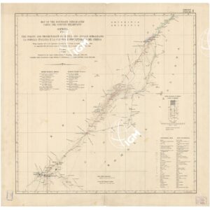 CARTA DEL CONFINE DELIMITATO FRA LA SOMALIA ITALIANA E LA COLONIA E PROTETTORATO DEL CHENIA - Foglio 1