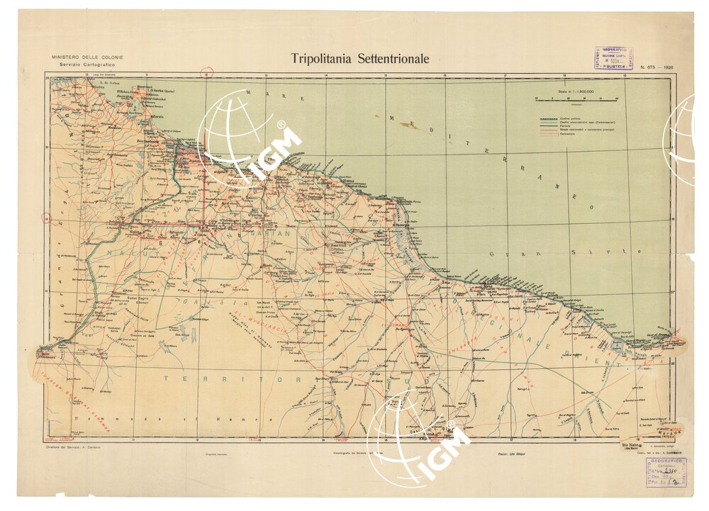 TRIPOLITANIA SETTENTRIONALE - Seconda edizione provvisoria