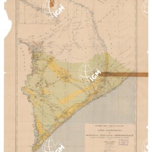 CARTA DIMOSTRATIVA DELLA SOMALIA ITALIANA MERIDIONALE COMPILATA DA E. CARCOFORO. RIPRODUZIONE DI M. CHECCHI E A. MARCONI