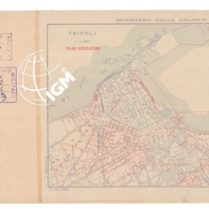 CARTA DELLA TRIPOLITANIA -TRIPOLI - Tavola 3 di 6 con e senza velina