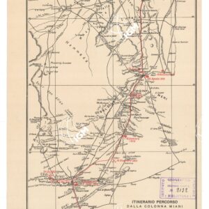 CARTA DELLA TRIPOLITANIA - ITINERARIO PERCORSO DALLA COLONNA MIANI - Tavola 2 di6