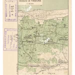 CARTA DELLA TRIPOLITANIA - DINTORNI DI TAGIURA - Tavola 4 di 6