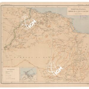 CARTA DELLA TRIPOLITANIA - TERRITORIO FRA LA COSTA E L'UADI SCIATI. Ed. provv. - Tavola 1 di 6