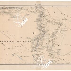 CARTA DELLA COSTA ORIENTALE D'AFRICA DA OBBIA A DAR - ES - SALAN E DELLA SOMALIA MERIDIONALE - Tavola 5 LUGH Foglio 4