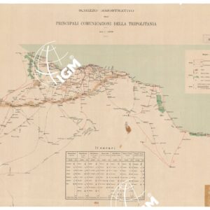 SCHIZZO DIMOSTRATIVO DELLE PRINCIPALI COMUNICAZIONI DELLA TRIPOLITANIA