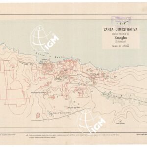 CARTA DIMOSTRATIVA DELLE ROVINE DI ZUAGHA - SABRATHA