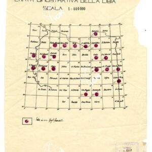 CARTA DIMOSTRATIVA DELLA LIBIA - 1° QUADRO D'UNIONE