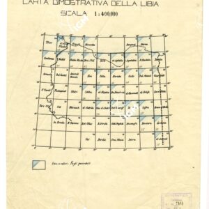 CARTA DIMOSTRATIVA DELLA LIBIA - 3° QUADRO D'UNIONE