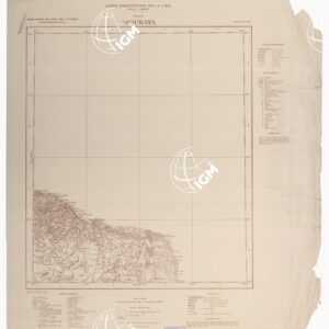 CARTA DIMOSTRATIVA DELLA LIBIA - Foglio 3 MISURATA MAGGIO 1940 XVIII