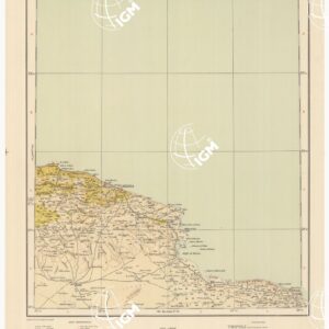 CARTA DIMOSTRATIVA DELLA LIBIA - Foglio 5 DERNA AGOSTO 1940 XVIII