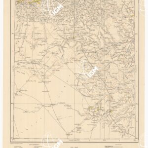CARTA DIMOSTRATIVA DELLA LIBIA - Foglio 8 MIZDA AGOSTO 1941 XIX