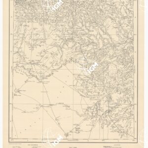 CARTA DIMOSTRATIVA DELLA LIBIA - Foglio 8 MIZDA AGOSTO 1941 XIX
