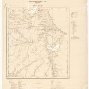 CARTA DIMOSTRATIVA DELLA LIBIA - Foglio 9 BENI ULID FEBBRAIO 1941 XIX
