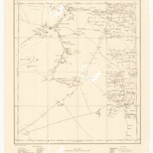 CARTA DIMOSTRATIVA DELLA LIBIA - Foglio 13 BIR HACHEIM OTTOBRE 1940 XVIII