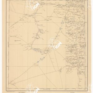 CARTA DIMOSTRATIVA DELLA LIBIA - Foglio 13 BIR HACHEIM OTTOBRE 1940 XVIII