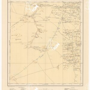 CARTA DIMOSTRATIVA DELLA LIBIA - Foglio 13 BIR HACHEIM OTTOBRE 1940 XVIII