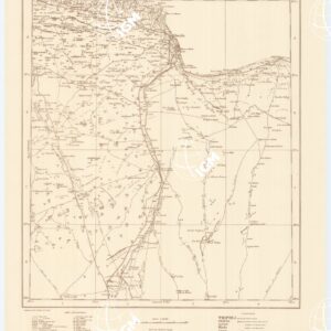 CARTA DIMOSTRATIVA DELLA LIBIA - Foglio 14 BARDIA AGOSTO 1940 XVIII