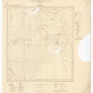 CARTA DIMOSTRATIVA DELLA LIBIA - Foglio 21 GIALO FEBBRAIO 1941 XIX