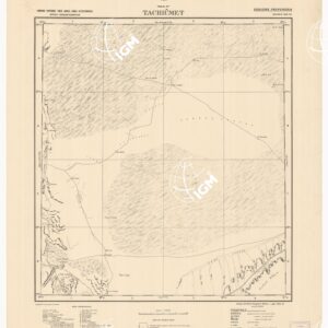CARTA DIMOSTRATIVA DELLA LIBIA - Foglio 25 TACHIUMET GENNAIO 1942 XX