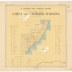 CARTA DELLA SOMALIA - Foglio 3 QUADRO D'UNIONE