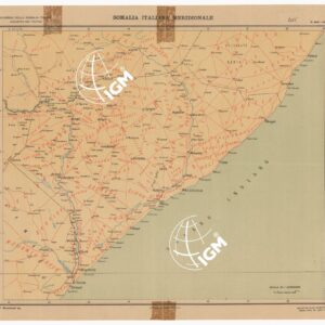 CARTA DELLA SOMALIA SETTENTRIONALE E MERIDIONALE - SOMALIA MERIDIONALE
