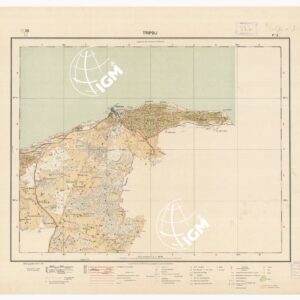 LIBIA AL 100 000.
Fogli 1, 2, 3 (ZAUIA, TRIPOLI, GARIAN)