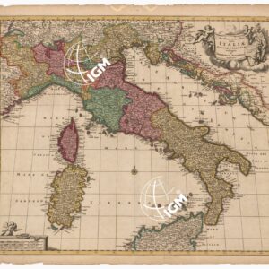 NOVISSIMA ET ACCURATISSIMA TOTIUS ITALIAE CORSICAE, SARDINIAE DESCRIPTIO PER THEODORUM DANCKERTS. AMSTELODAMI.