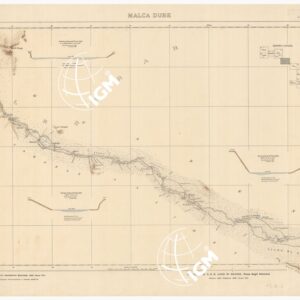 CARTA ITINERARIA DELLA SPEDIZIONE DI S.A.R. LUIGI DI SAVOIA DUCA DEGLI ABRUZZI PER L'ESPLORAZIONE DELLO UABI-UEBI SCEBELI 1928-1929 - Foglio 5 MALCA DUBE