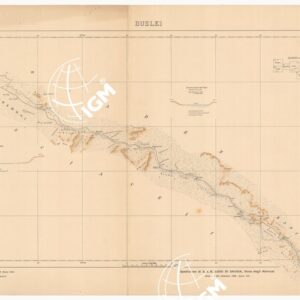 CARTA ITINERARIA DELLA SPEDIZIONE DI S.A.R. LUIGI DI SAVOIA DUCA DEGLI ABRUZZI PER L'ESPLORAZIONE DELLO UABI-UEBI SCEBELI 1928-1929 - Foglio 6 BUSLEI