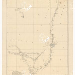 CARTA ITINERARIA DELLA SPEDIZIONE DI S.A.R. LUIGI DI SAVOIA DUCA DEGLI ABRUZZI PER L'ESPLORAZIONE DELLO UABI-UEBI SCEBELI 1928-1929 - Foglio 8 VILLAGGIO DUCA DEGLI ABRUZZI