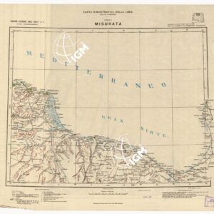 CARTA DIMOSTRATIVA DELLA LIBIA - Foglio 2 MISURATA