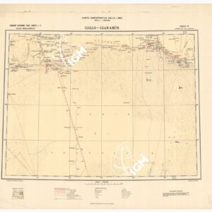 CARTA DIMOSTRATIVA DELLA LIBIA - Foglio VI GIALO - GIARABUB