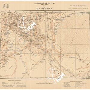 CARTA DIMOSTRATIVA DELLA LIBIA - Foglio 7 GAT - MURZUCH