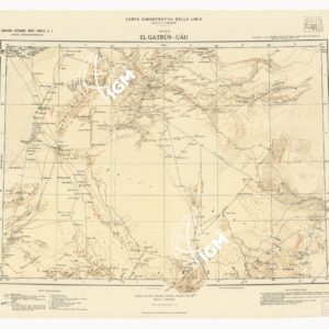 CARTA DIMOSTRATIVA DELLA LIBIA - Foglio 8 EL - GRATUN-UAU