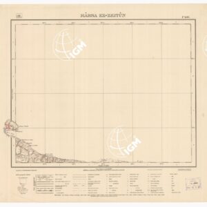 CARTA TOPOGRAFICA DELLA LIBIA - MARSA EZ-ZEITUN Foglio 1596